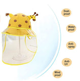 Little Girl Cute Bucket Hats with face shields