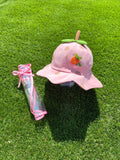 Little Girl Cute Bucket Hats with face shields